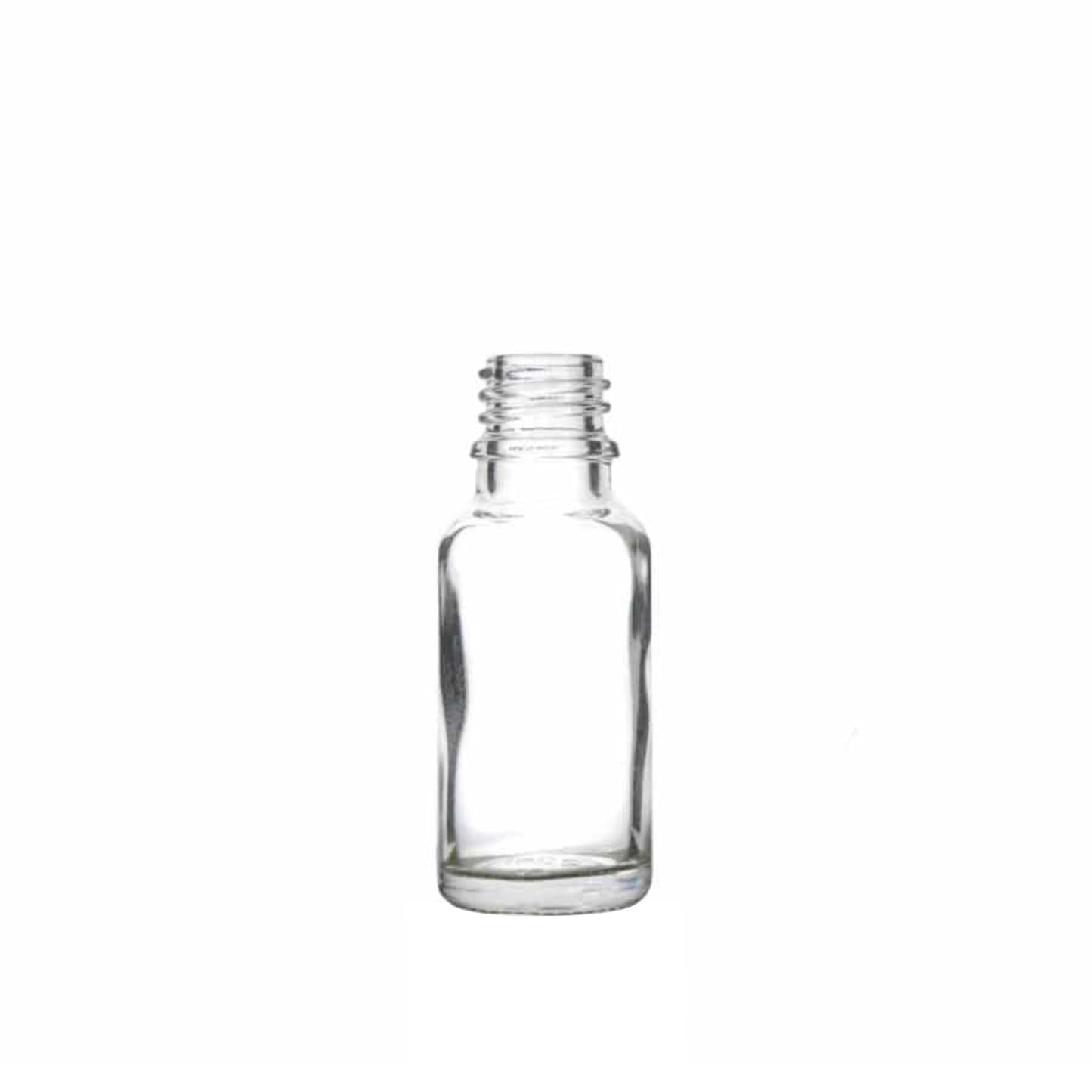 20 ml (2/3 oz) Clear Glass Euro 18-DIN Bottle - World of Aromas