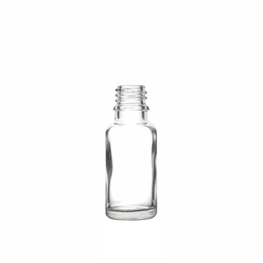 20 ml (2/3 oz) Clear Glass Euro 18-DIN Bottle - World of Aromas