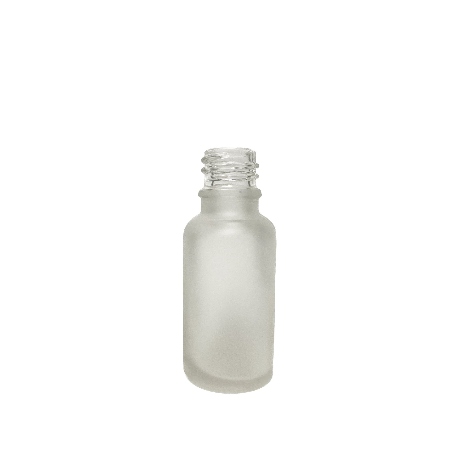 20 ml (2/3 oz) Frosted Clear Glass Euro 18-DIN Bottle - World of Aromas
