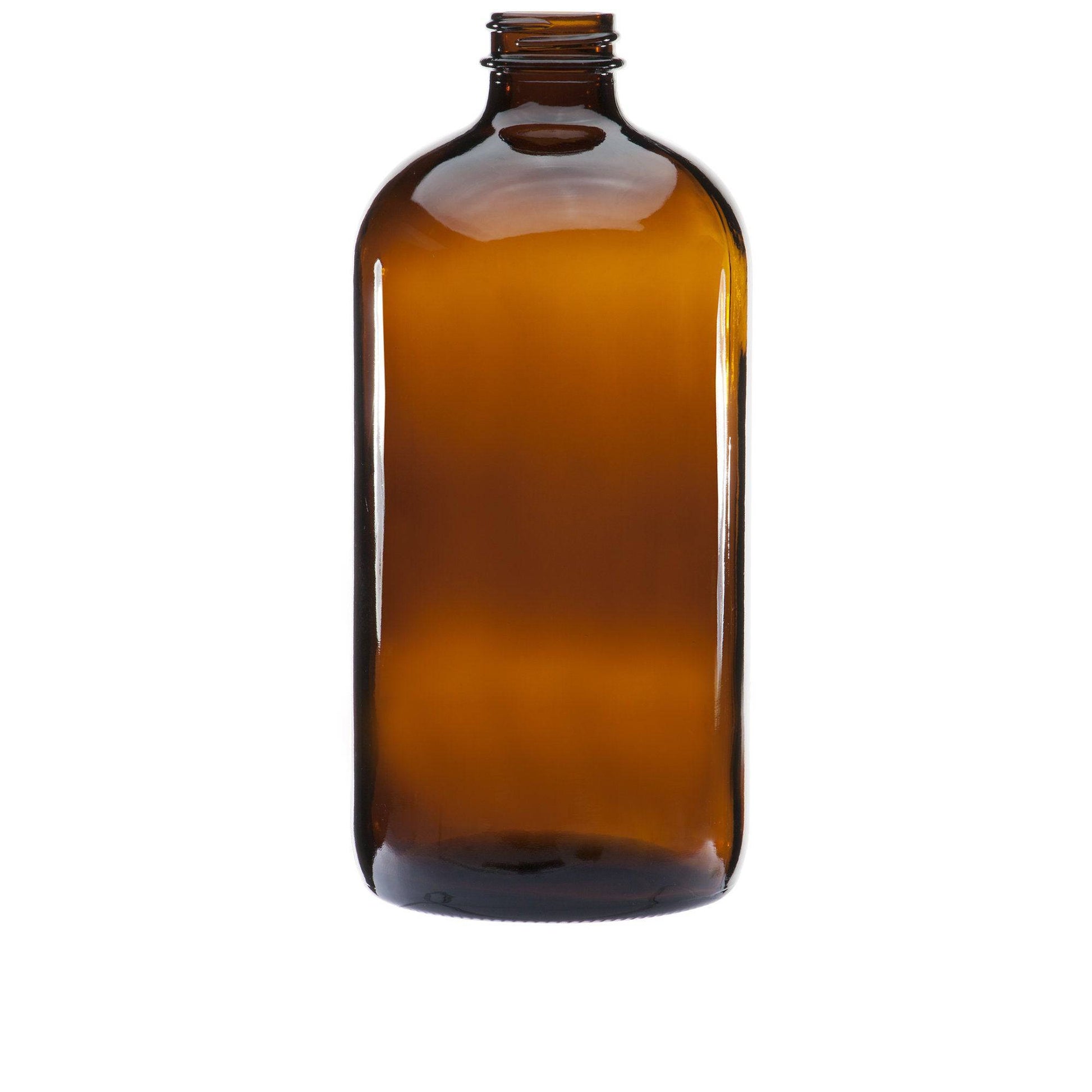 32 oz (960 ml) Amber Glass Boston Round 33-400 Bottle with Cap - World of Aromas