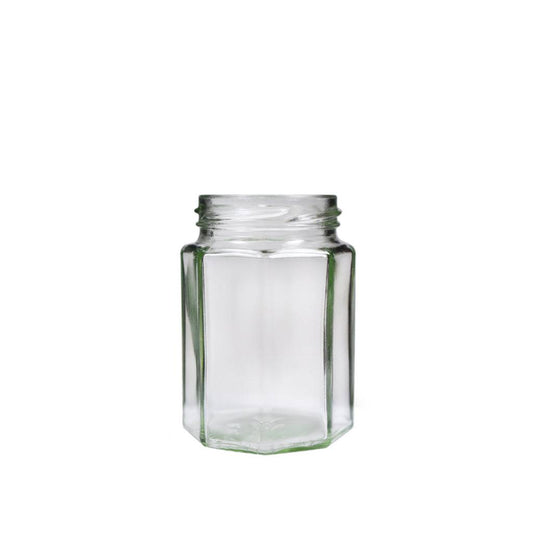 8 oz (240 ml) Clear Glass 8-Sided Jar - World of Aromas