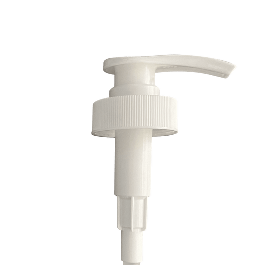 White Ribbed Skirt 38-400 Saddle Pump with 248mm Dip Tube - World of Aromas