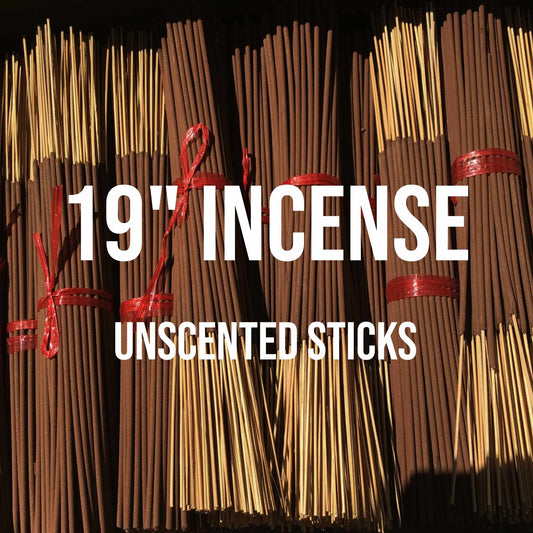 19" Unscented Incense Sticks - World of Aromas