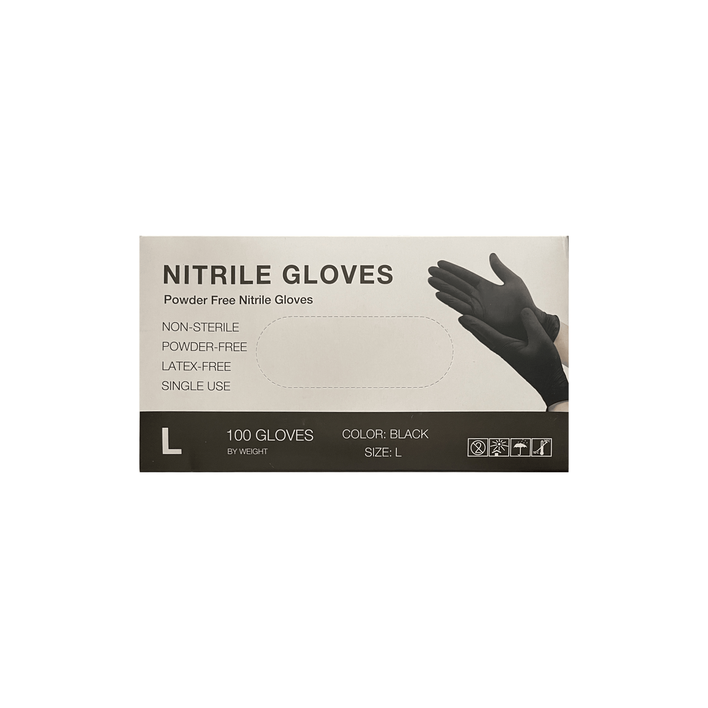 Large Black Nitrile Gloves - World of Aromas