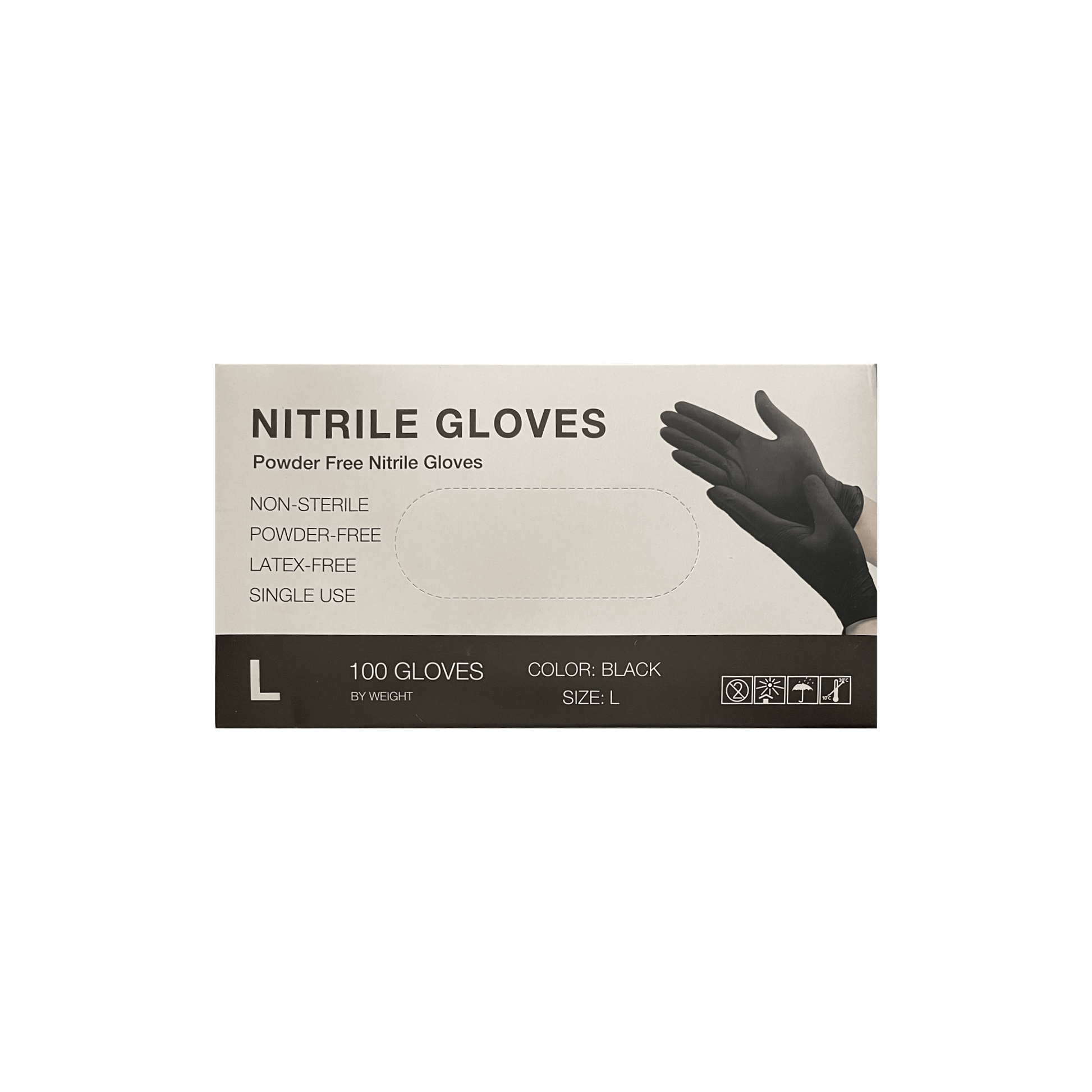 Large Black Nitrile Gloves - World of Aromas