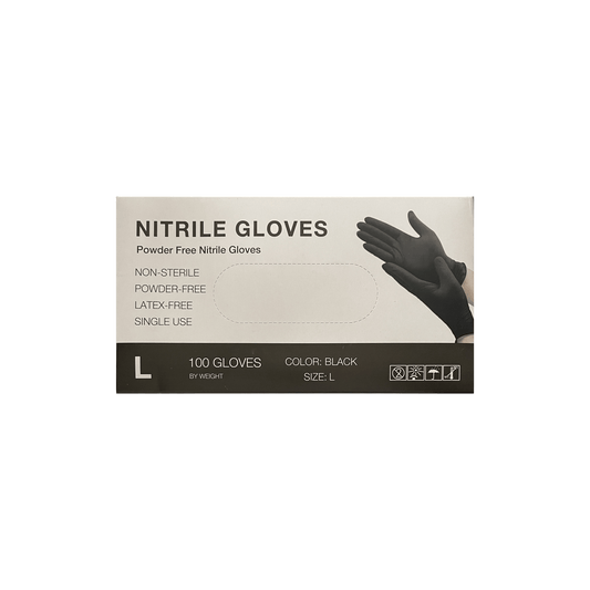 Large Black Nitrile Gloves - World of Aromas