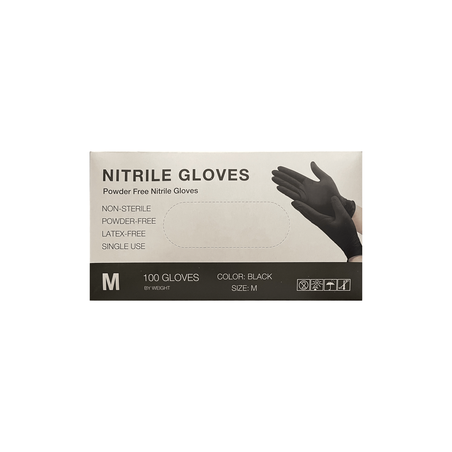Medium Black Nitrile Gloves - World of Aromas