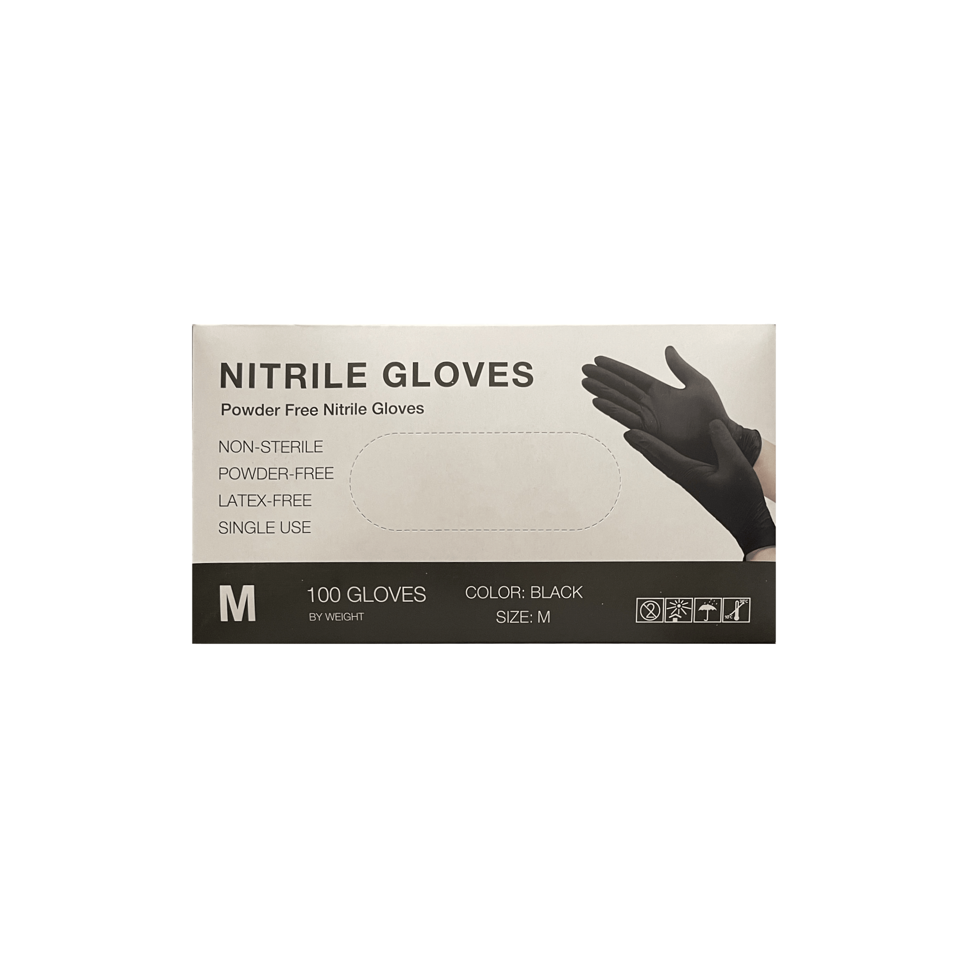 Medium Black Nitrile Gloves - World of Aromas