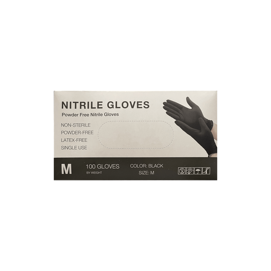 Medium Black Nitrile Gloves - World of Aromas