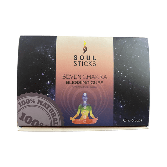 Seven Chakras Smudging Cups (Set of 6) - World of Aromas