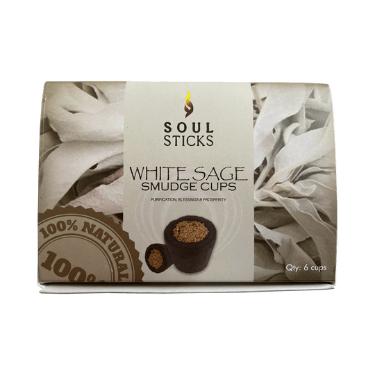 White Sage Smudging Cups (Set of 6) - World of Aromas