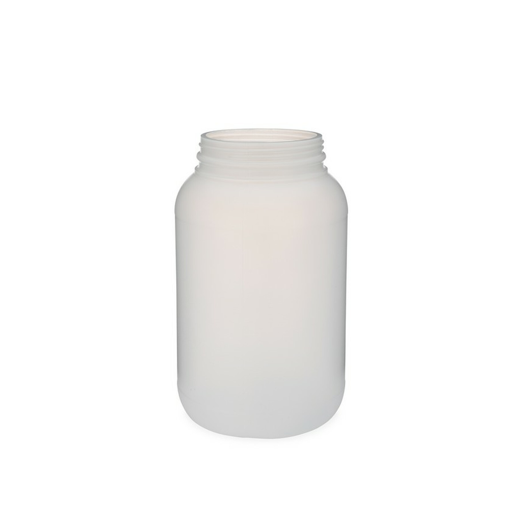 1Gallon (128oz) Natural HDPE Wide Mouth Round Plastic Jar - 89-400 Neck