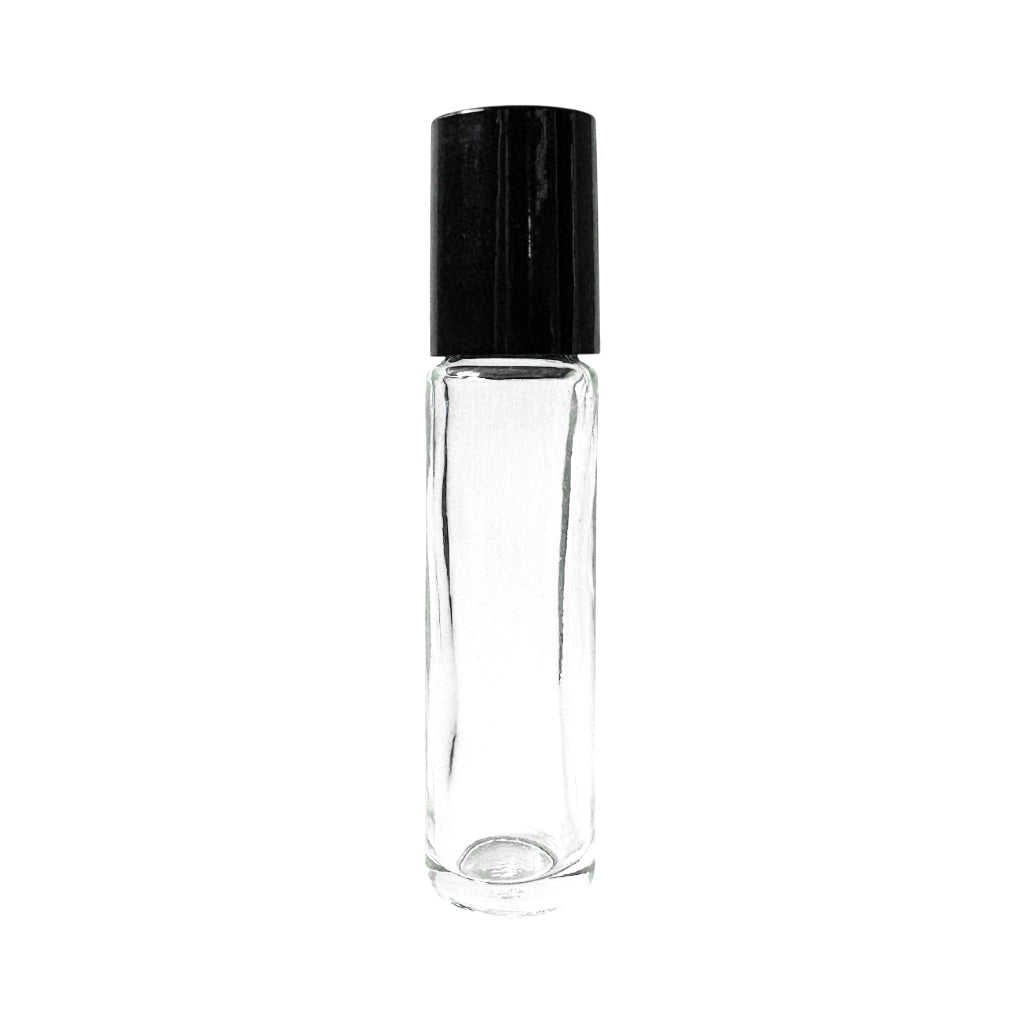 0.27 oz (8 ml) Clear Glass Roller Bottle