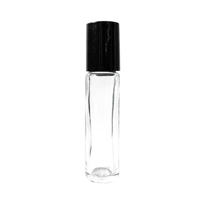 0.27 oz (8 ml) Clear Glass Roller Bottle