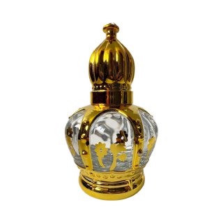0.41 oz (12 ml) Gold Glass UV-Coated Attar Roll-On Bottle with Glass Ball