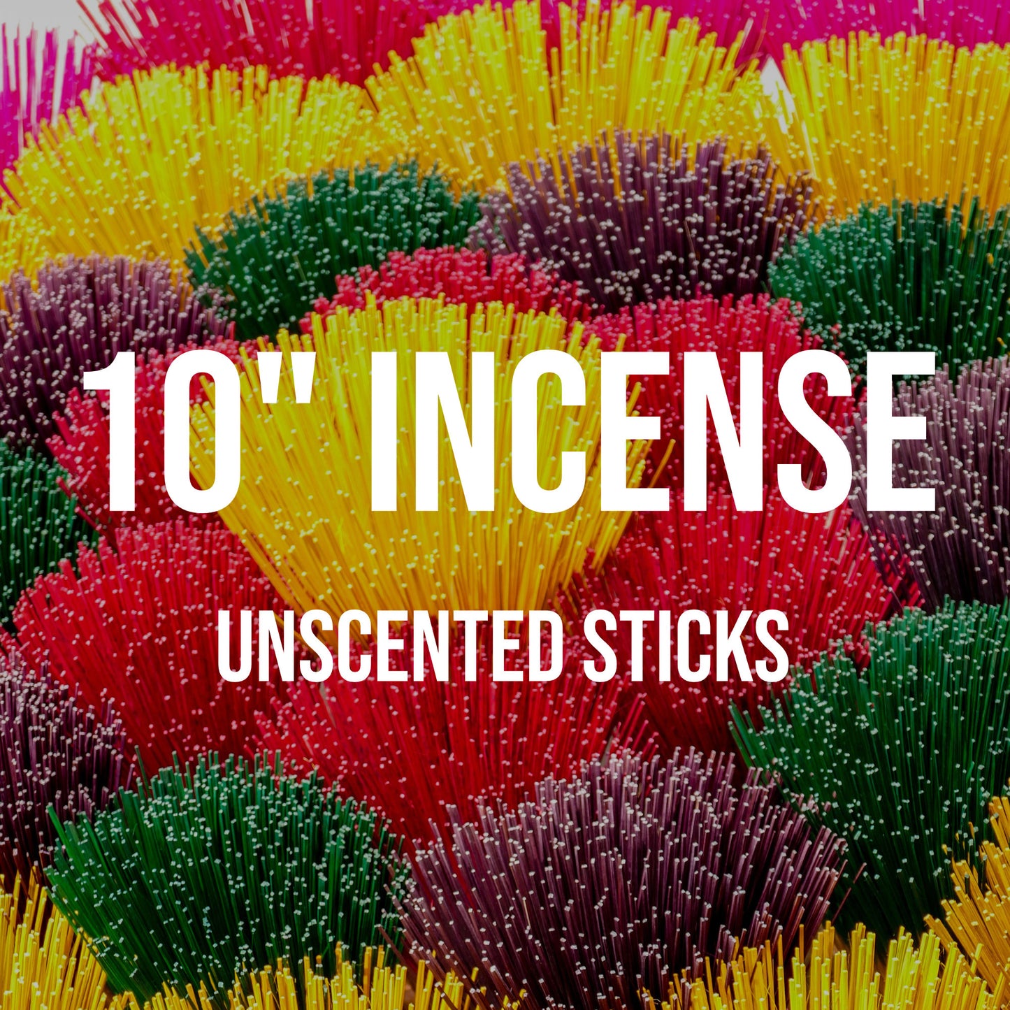 10" Unscented Incense Sticks