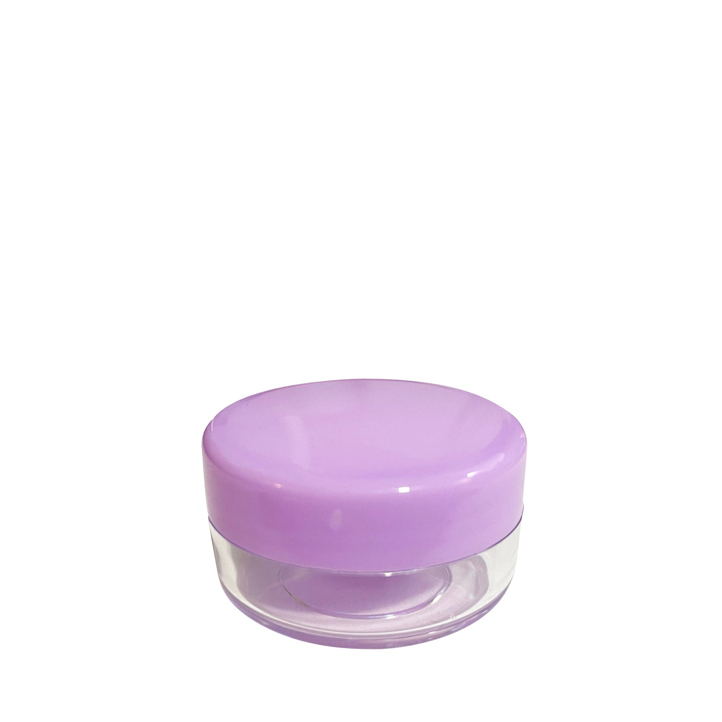 10 g Clear Acrylic Jar with Purple Lid