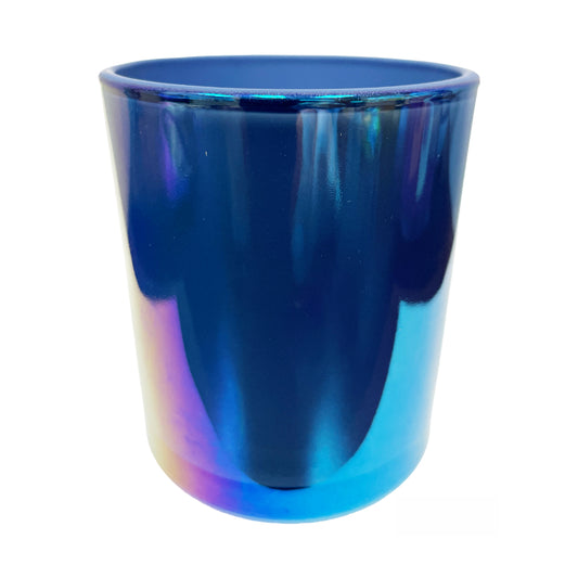 10 oz (300 ml) Purple Iridescent Glass Candle Jar
