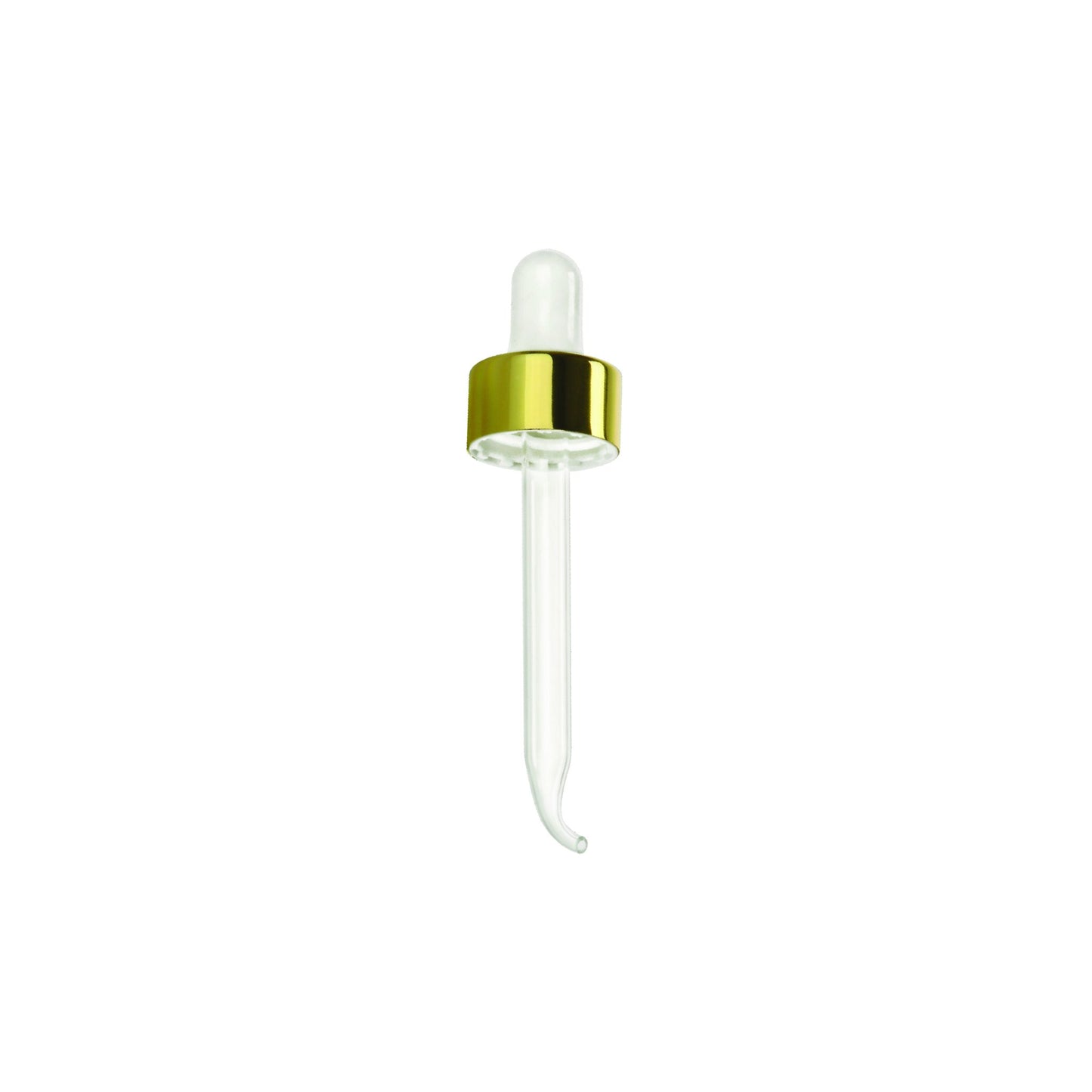 (1 oz) Gold 20-400 Dropper with 70 mm Bent Glass Pipette