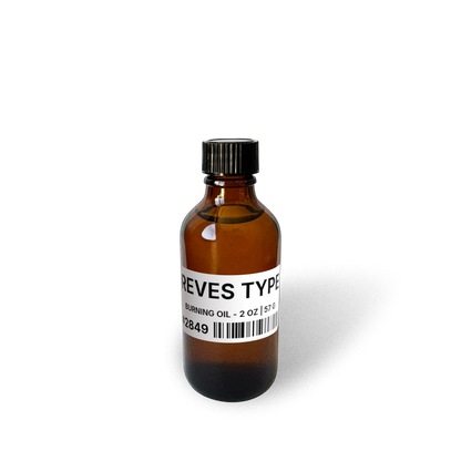 Reves Type Burning Oil - 2 oz | 57 g bottle image showing Burning Oil in 2 oz size. Fragrance product bottle photo for Reves Type Burning Oil - 2 oz | 57 g.