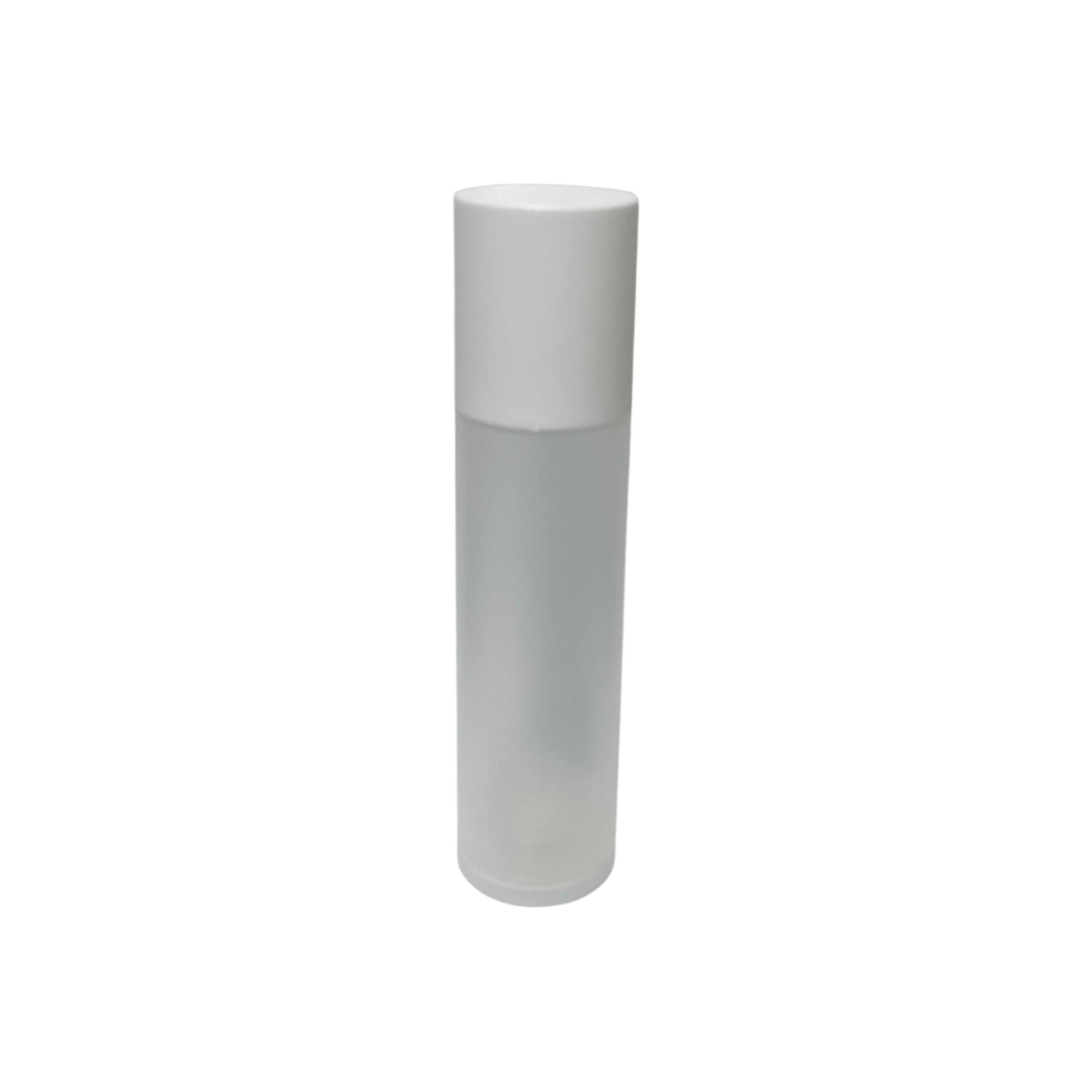 3.4  oz (100 ml) White Frosted Cylinder Twist Airless Lotion Pump - World of Aromas