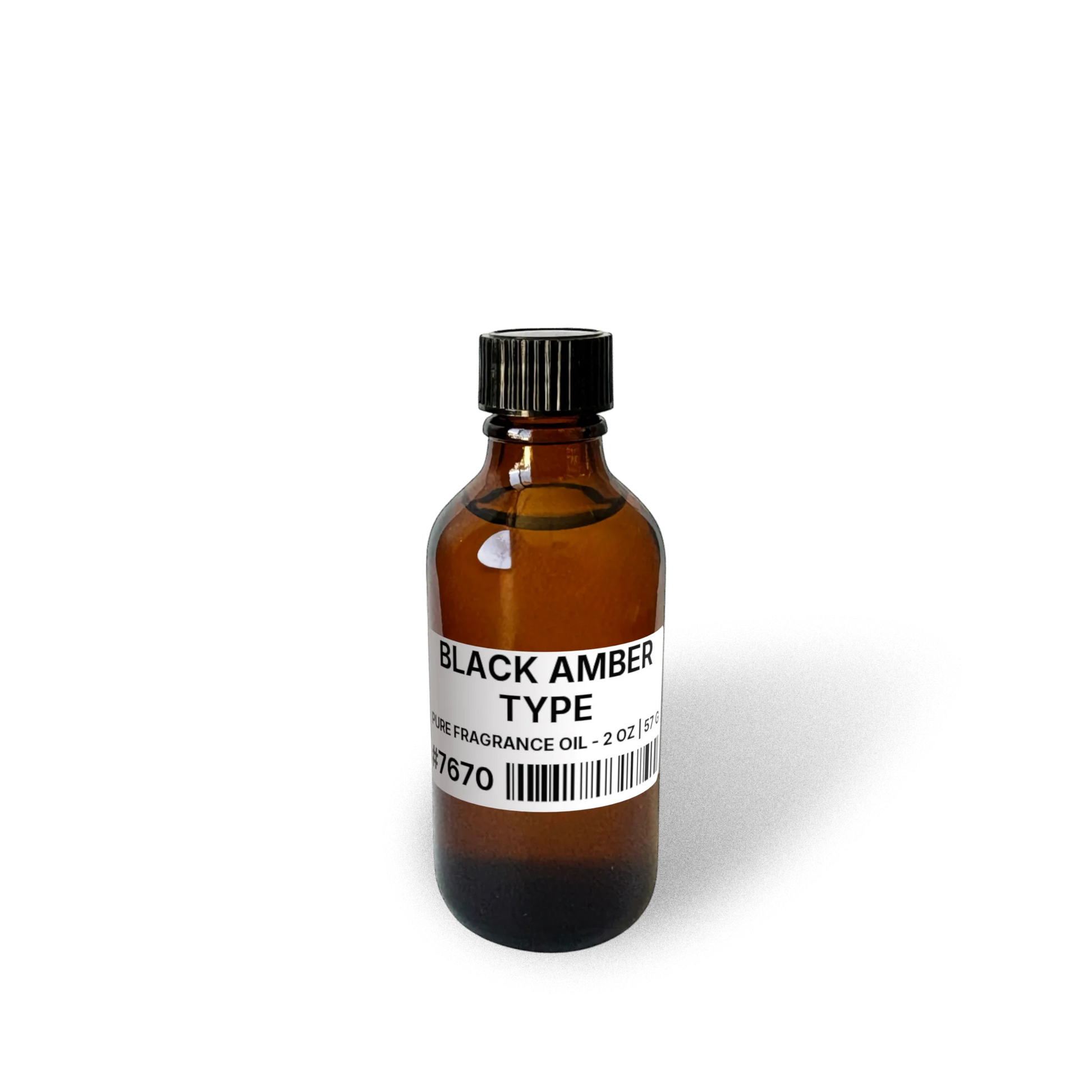 Black Amber Type Pure Fragrance Oil - 2 oz | 57 g bottle image showing Pure Fragrance Oil in 2 oz size. Fragrance product bottle photo for Black Amber Type Pure Fragrance Oil - 2 oz | 57 g.