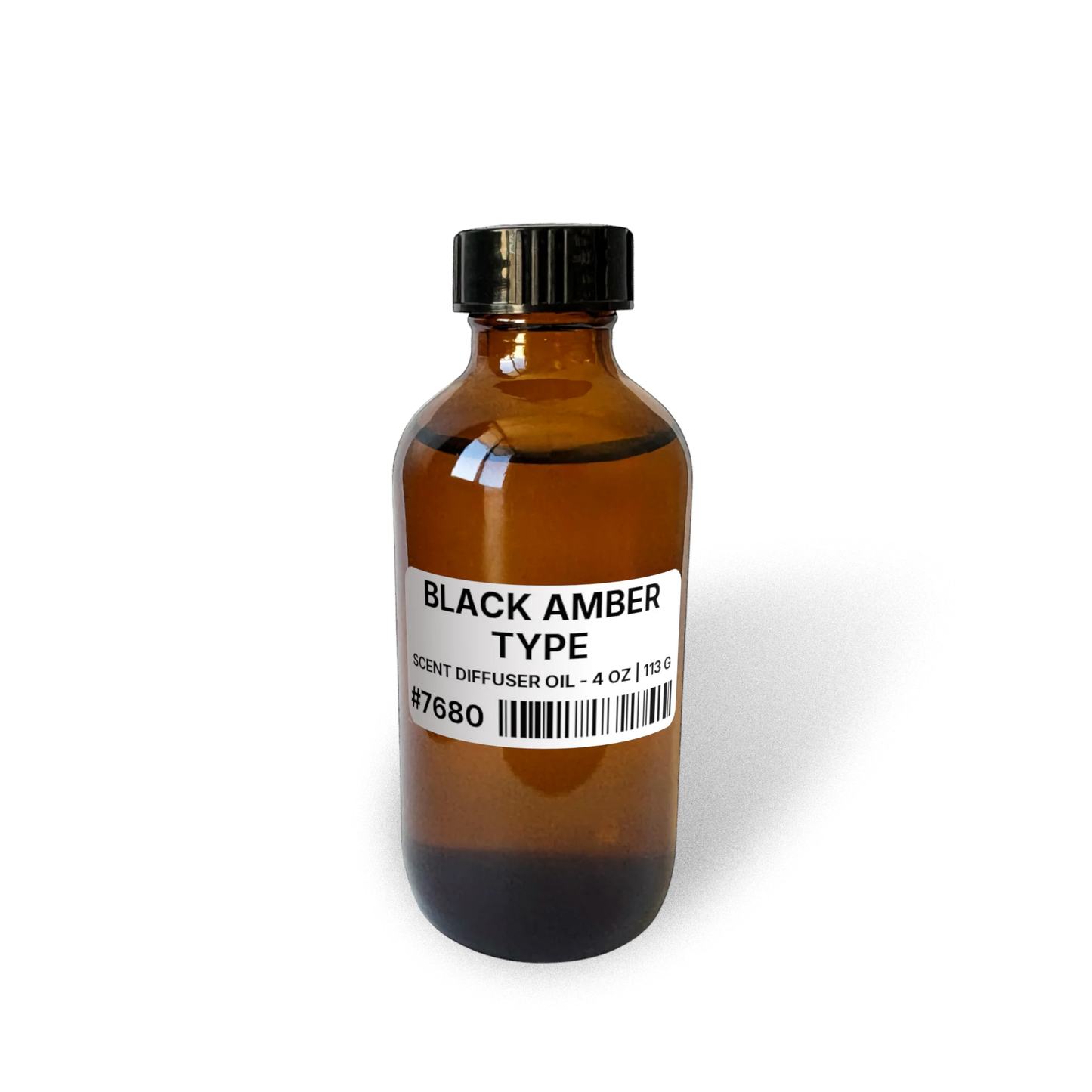 Black Amber Type Scent Diffuser Oil - 4 oz | 113 g bottle image showing Scent Diffuser Oil in 4 oz size. Fragrance product bottle photo for Black Amber Type Scent Diffuser Oil - 4 oz | 113 g.