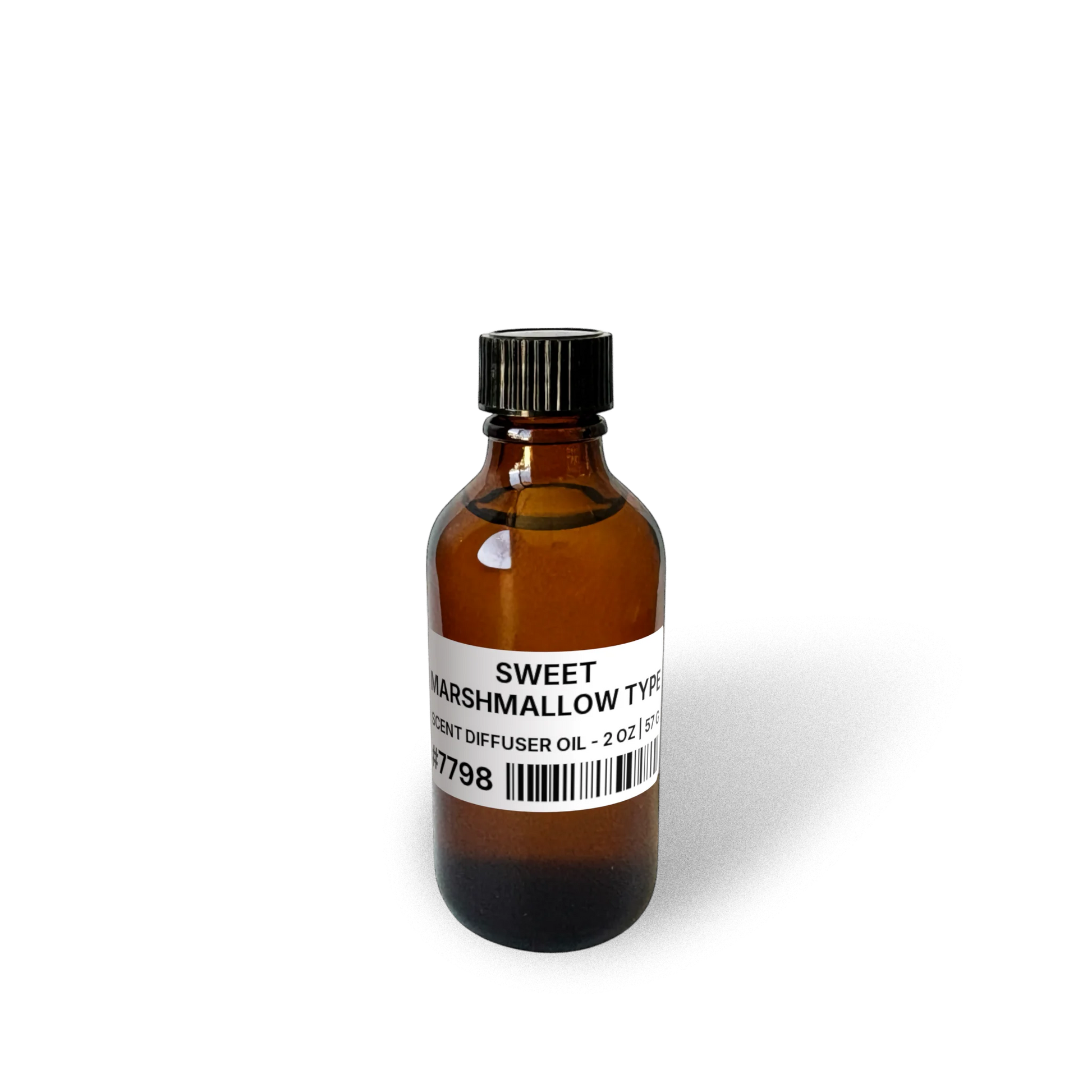 Sweet Marshmallow Type Scent Diffuser Oil - 2 oz | 57 g bottle image showing Scent Diffuser Oil in 2 oz size. Fragrance product bottle photo for Sweet Marshmallow Type Scent Diffuser Oil - 2 oz | 57 g.