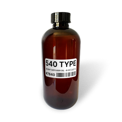 540 Type Scent Diffuser Oil - 8 oz | 227 g bottle image showing Scent Diffuser Oil in 8 oz size. Fragrance product bottle photo for 540 Type Scent Diffuser Oil - 8 oz | 227 g.