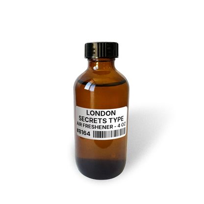 London Secrets Type Air Freshener - 4 oz (113 g) bottle image showing Air Freshener in 4 oz size. Fragrance product bottle photo for London Secrets Type Air Freshener - 4 oz (113 g).