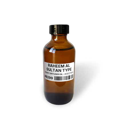 Raheem Al Sultan Type Scent Diffuser Oil - 4 oz | 113 g bottle image showing Scent Diffuser Oil in 4 oz size. Fragrance product bottle photo for Raheem Al Sultan Type Scent Diffuser Oil - 4 oz | 113 g.