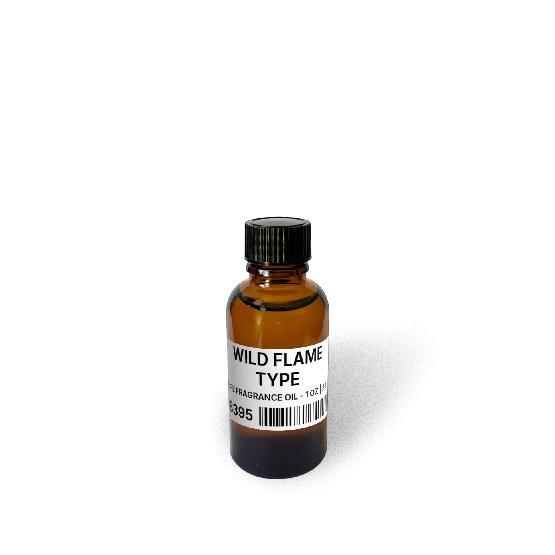 Wild Flame Type Pure Fragrance Oil - 1 oz | 28 g bottle image showing Pure Fragrance Oil in 1 oz size. Fragrance product bottle photo for Wild Flame Type Pure Fragrance Oil - 1 oz | 28 g.