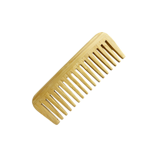 Bamboo Wide-Tooth Handle-Less Comb