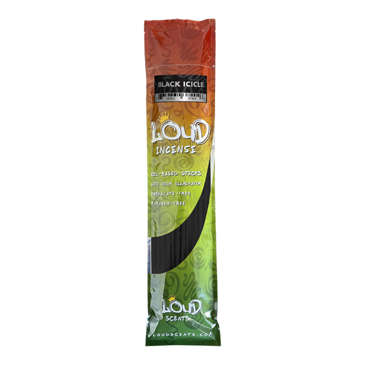 Black Icicle 19 in. Scented Incense by Loud Scents (50-pack)
