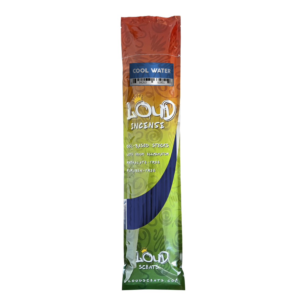 Cool Water 19 in. Scented Incense by Loud Scents (50-pack)