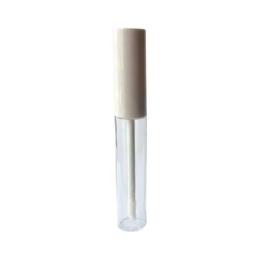 0.27 oz (8 ml) Clear Plastic Lip Gloss Tube with White Applicator - World of Aromas