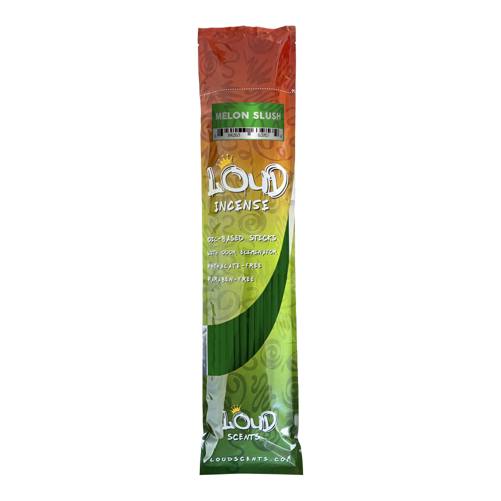 Melon Slush 19 in. Scented Incense by Loud Scents (50-pack)