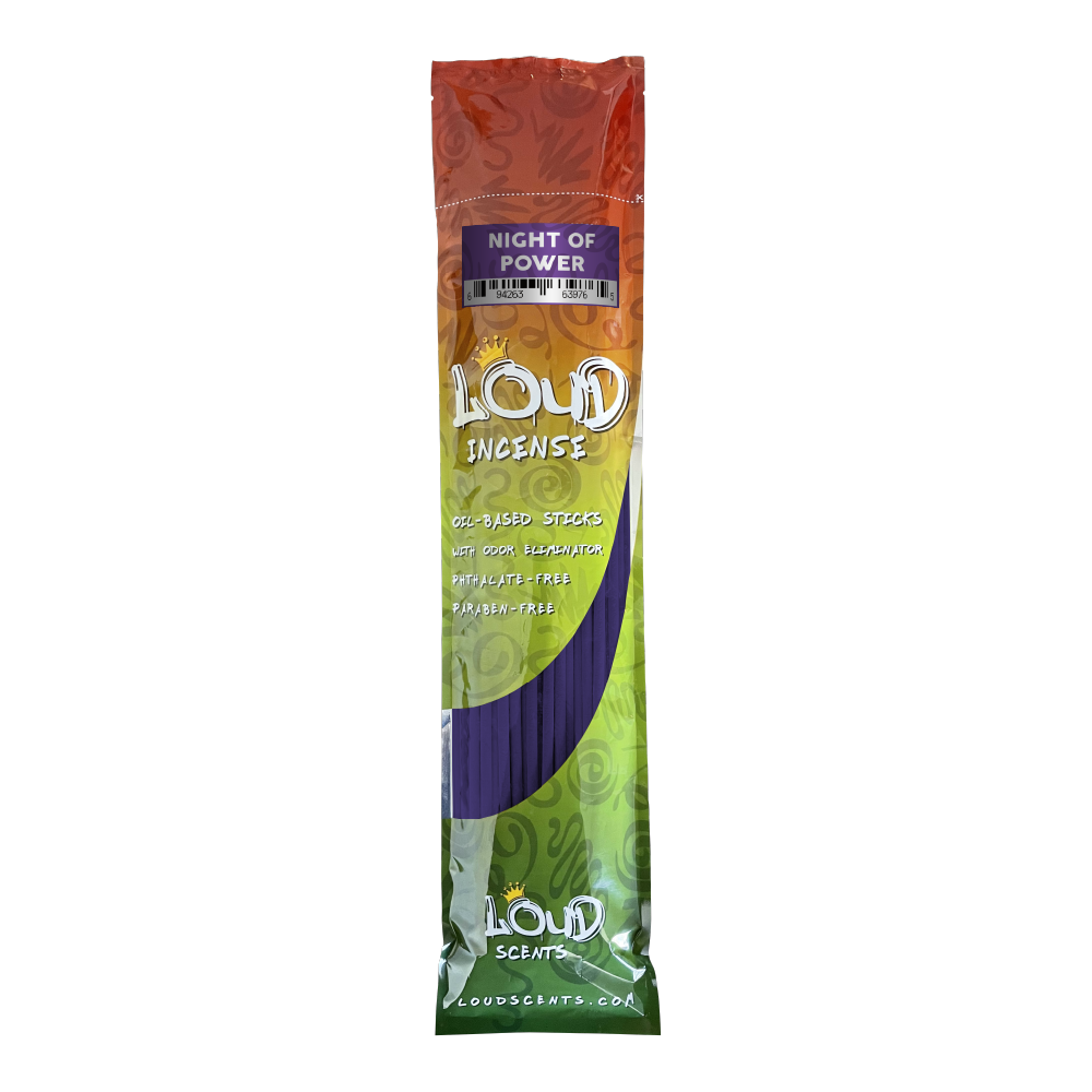 Night of Power 19 in. Scented Incense by Loud Scents (50-pack)