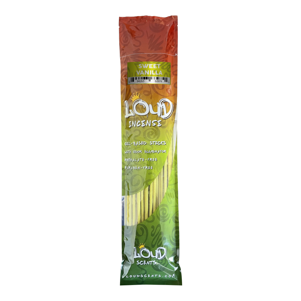 Sweet Vanilla 19 in. Scented Incense by Loud Scents (50-pack)