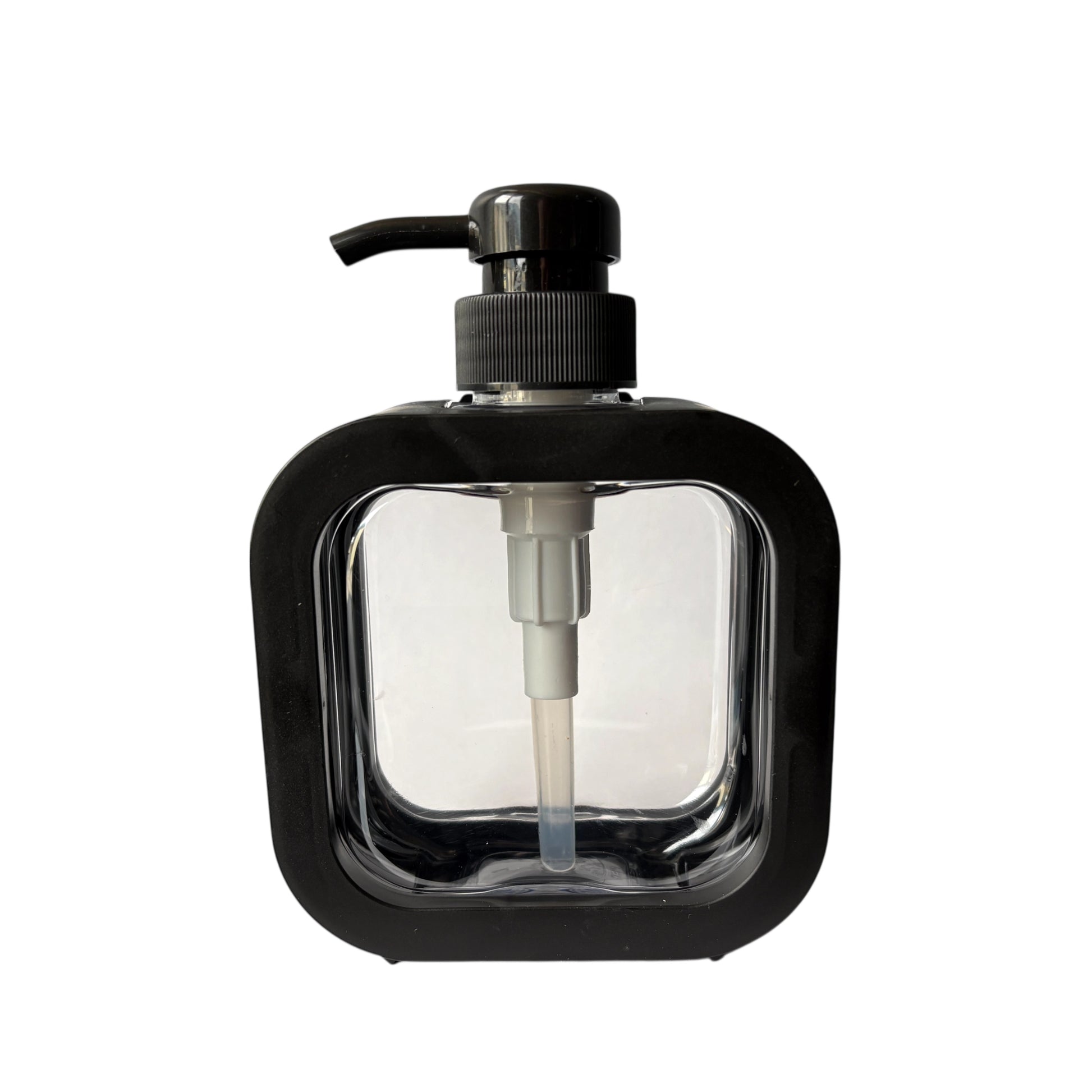 10 oz (300 ml) Clear Plastic Pump Bottle with Black Casing - World of Aromas