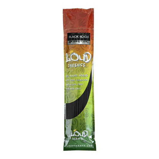 Black Icicle 19 in. Incense by Loud Scents (50-pack)