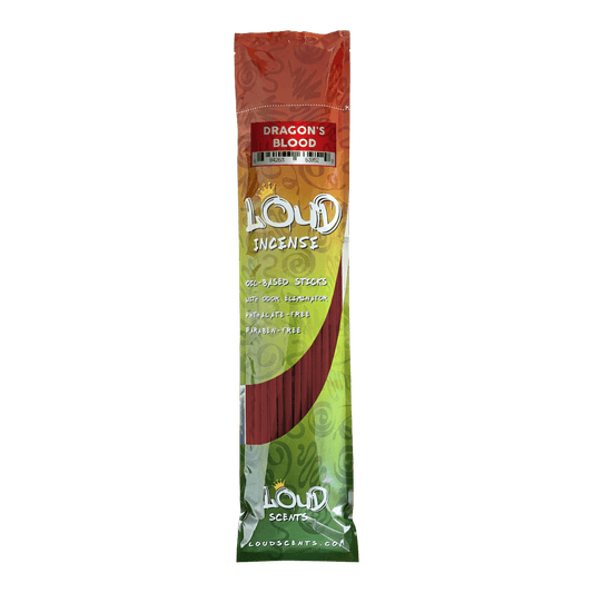 Dragon’s Blood 19 in. Incense by Loud Scents (50-pack)