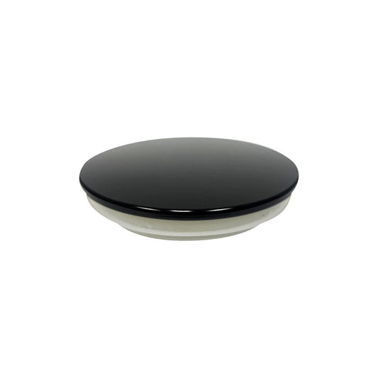 (10 oz) Black Aluminum Thin Candle Jar Lid