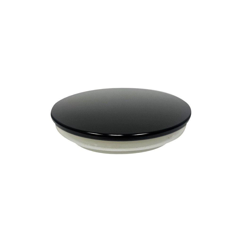 (10 oz) Black Aluminum Thin Candle Jar Lid