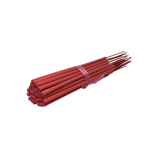 11" Fat Red Unscented Incense Sticks — Bundle (30 pcs) - World of Aromas