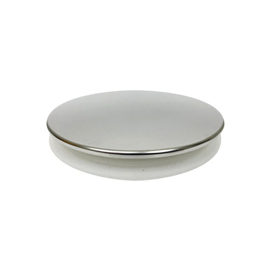(14 oz) Silver Aluminum Thin Candle Jar Lid