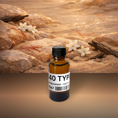 540 Type Air Freshener - 1 oz | 28 g fragrance bottle image with atmospheric background for Air Freshener. Premium lifestyle product photo for fragrance listing.