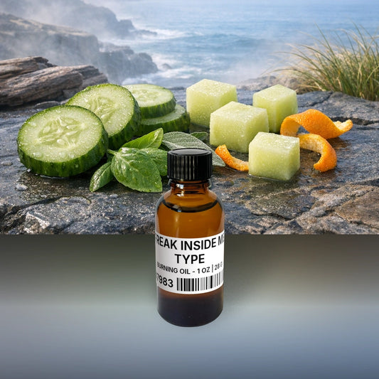 Freak Inside Me Type Burning Oil - 1 oz | 28 g fragrance bottle image with atmospheric background for Burning Oil. Premium lifestyle product photo for fragrance listing.