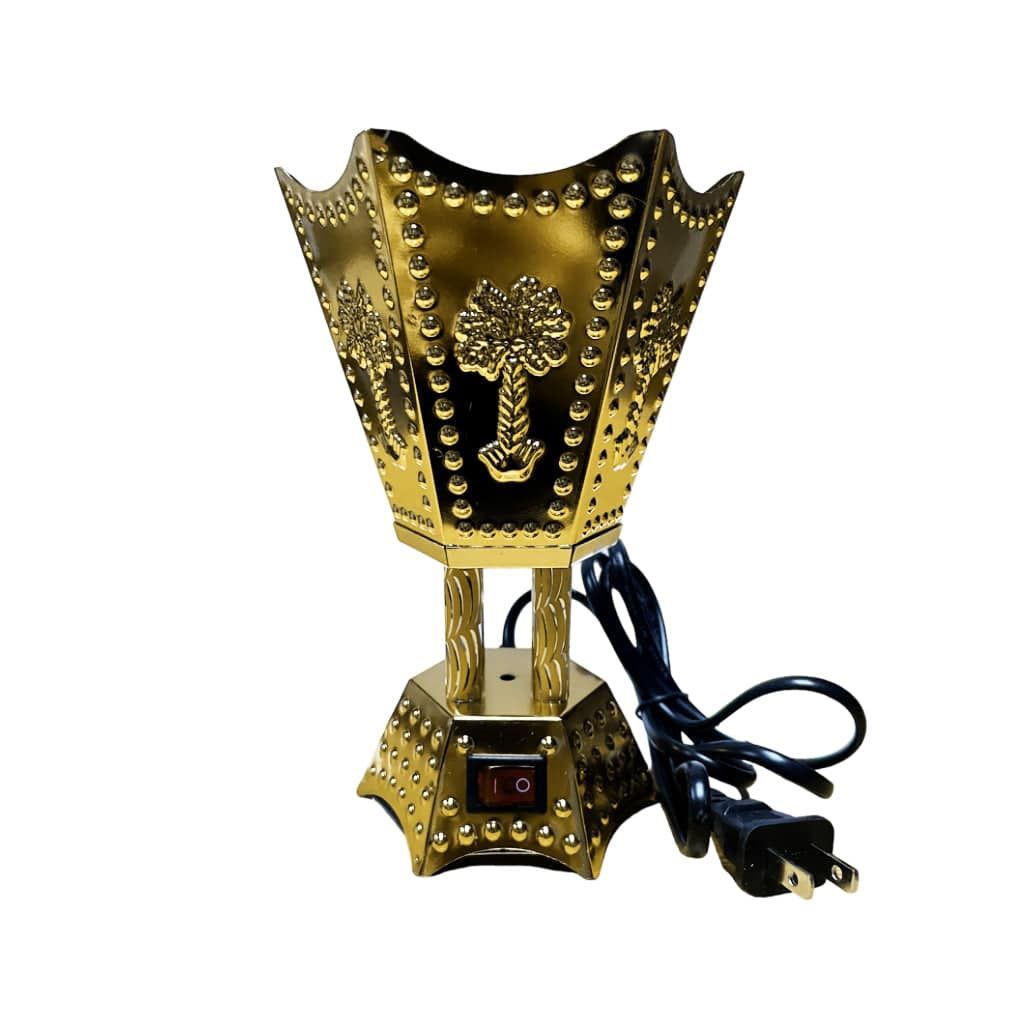 Gold Hexagonal Bakhoor Incense Burner