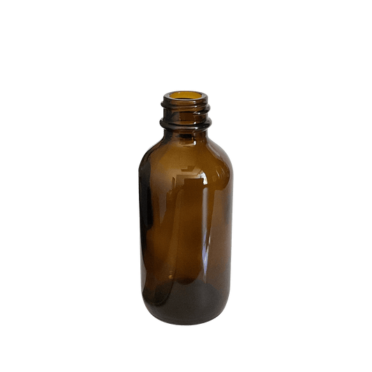 2 oz (60 ml) Amber Glass Boston Round 20-400 Bottle